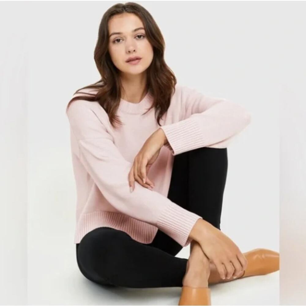 Quince 100% Organic Cotton Boyfriend Crew Sweater